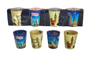 Generisch London Schnapsgläser Set, 4 Stück