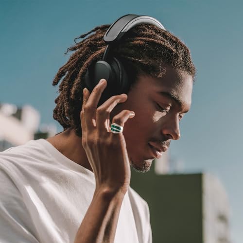 Image of Urbanista Los Angeles Midnight Black-World's 1St Solar Powered Hybrid Active Noise Cancelling with Mic Premium Wireless Headphones,Unlimited Playtime,Over Ear