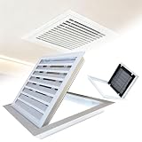 griglia ritorno dell'aria 30 40 50 55 60 65 70 Lunghezza Coperchio Di Sfiato Del Registro A Parete Rimovibile Bianco, Apertura Di Accesso Alla Ventilazione Feritoia(L 35 cm x W 35 cm)