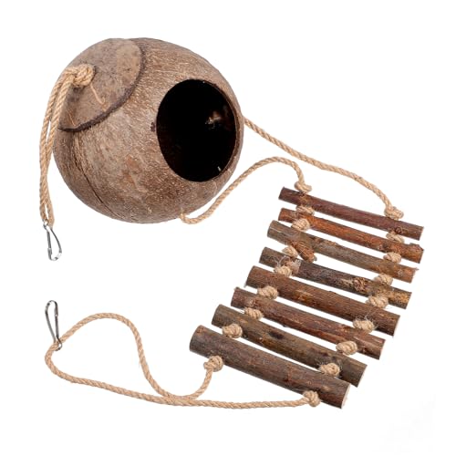 GETAJGHSD 爬虫類用自然風隠れ洞 小型トカゲやハムスター対応 耐久性の硬質素材 軽量コンパクトで持ち運び簡単 爬虫類飼育ケース装飾シェル