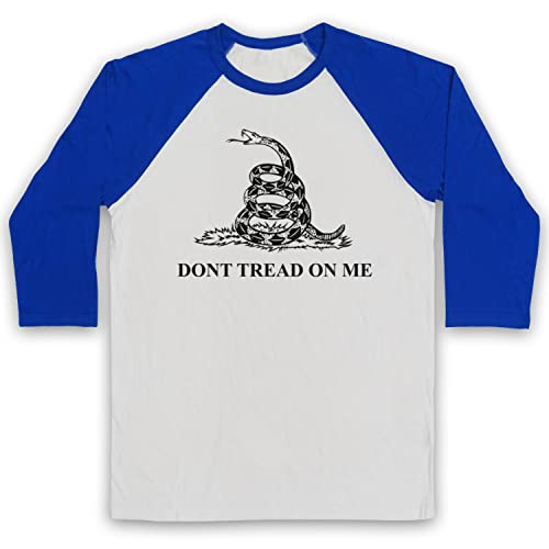 T-Shirt Gadsden Flag de Base-Ball à Manches 3/4 Style Rétro Don't Tread on Me