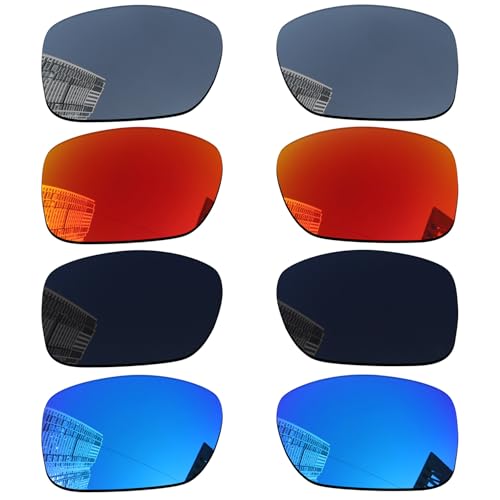 Acefrog 4 Pairs Polarized Replacement Lenses for Oakley TwoFace OO9189 Sunglasses, Perfectly Fit, Shatterproof, Anti-scratch, Value Pack