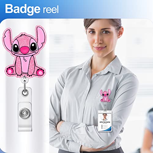 Akkya Badge Reel Holder Retractable With Id Clip For Nurse Nursing Name Tag Card Cute Funny Cartoon Anime Accessories With Alligator Clip Medical Assistant Office Student Work Hospital #TOP1