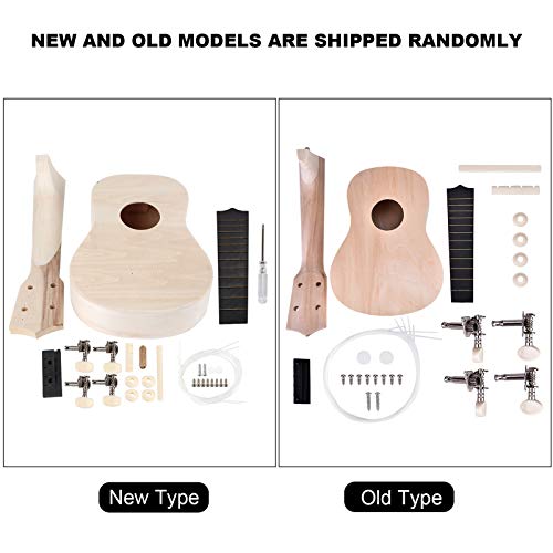 Ukulélé de Bricolage, Ukulélé Instrument de Musique à 4 Cordes Ukulélé Enfant DIY 21 Pouces avec Écrou et Touche pour Cadeau Enfant, 20,8 x 6,8 x 2,1 pouces - Les Beatles, Paul McCartney, John Lennon, RIngo Starr, George Harrison Ukulélé de Bricolage, Ukulélé Instrument de Musique à 4 Cordes Ukulélé Enfant DIY 21 Pouces avec Écrou et Touche pour Cadeau Enfant, 20,8 x 6,8 x 2,1 pouces – Image 5