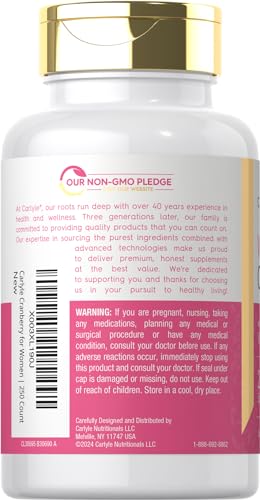 Carlyle CL30695 Cranberry Pills For Women | 250 Softgels | Supplement thumb #2
