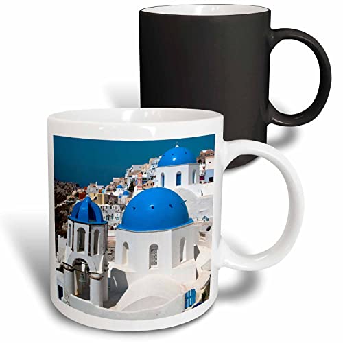 3dRose Oia on The Island of Santorini, Greece 11oz Magic Transforming Mug by 3dRose - Used condition - US$10.66