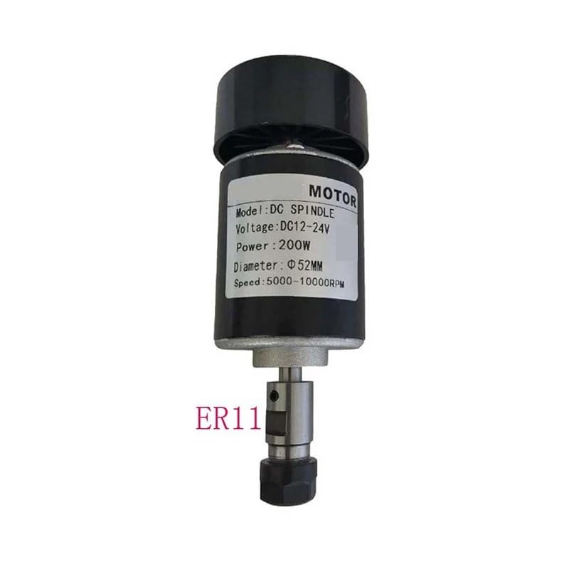 24V 200W 10000 Giri/min FAI DA TE Piccolo Raffreddato Ad Aria PCB Motore Mandrino Punzonatura Trapano A Mano Accessori For Macchine For Incidere Di CNC Altamente Ottimizza(ER11 spindle)