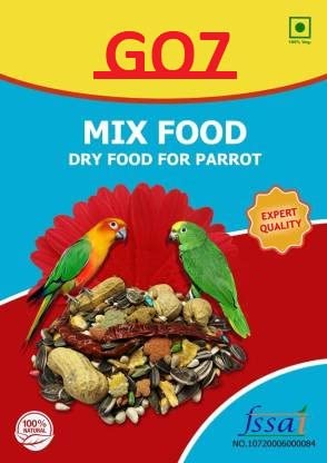 Mixed PET Foods for Birds (4 kg) Nuts Dry Adult Bird Food Pets Wizard - Large Parrot Seed Mix for Macaw , African Gray , Cockatoo , Indian Parrots & All Other Large & Medium Birds