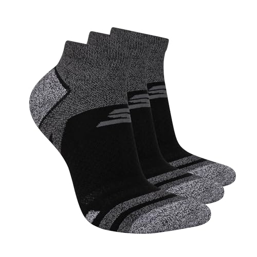 Skechers Women's 3-Pack Performance Golf Low Cut Socks, Odor Control & Mesh Ventilation