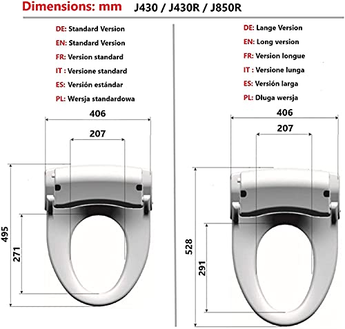 LEEVENTUS - J430R - Standard Version - ! Neues Modell ! - Sonderangebot - Mit Fernbedienung - bidet hochwertiger dusch WC Aufsatz Made in Korea Intimpflege electric bidet dusch wc japan toilette bidet - 5