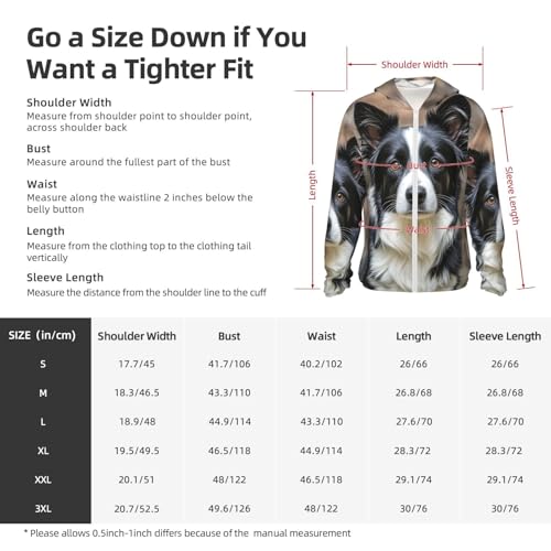 Women's UPF 50+ Sun Protection Hoodie Border Collie Sun Shirt Long Sleeve Fishing Shirts for Men Jacket2