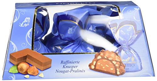 Lindt Fioretto Nougat, Knusper Nougat-Pralinen in Schokoladen-Geschenkbox, 4er-Pack (4 x 138 g) – Bild 3