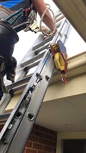 Lock Jaw Ladder Grip (1 unit), Fits on Gutters in 5 seconds, Slide Lock, Height Safety Device used by Swedish Fire and Rescue, Ladder Stabilizer, Ladder Gutter Clip, Protects Gutters