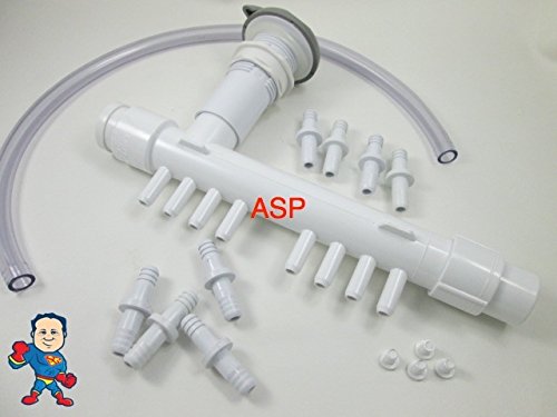 Air Manifold 8 Control Valve Kit Gray New 1