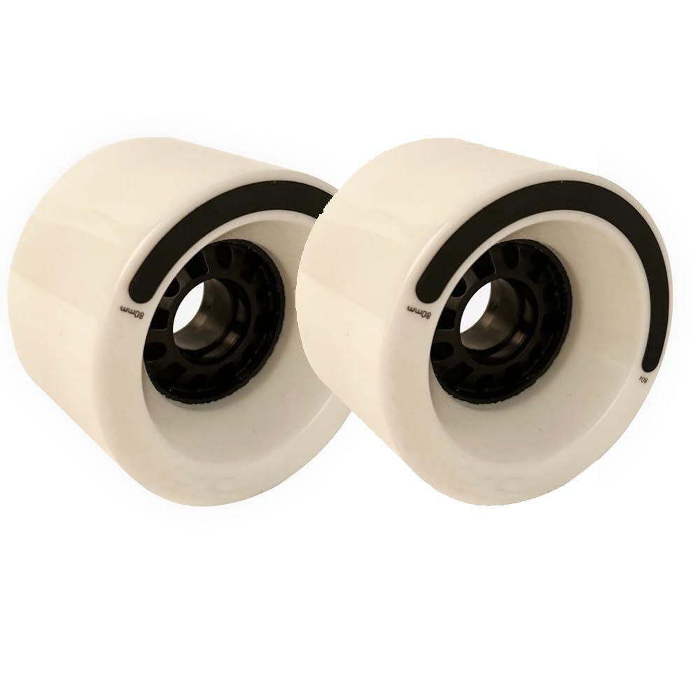 ANWEALTH 4 Pack Skateboard Wheels 80mm Downhill Longboard Wheels Electric Skateboard Wheels High Speed Maximum Grip Smooth Ride, Long-Lasting Durability