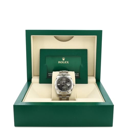 Pre-Loved Oyster Perpetual Datejust Wimbledon Automatic Watch Stainless Steel and White Gold 412