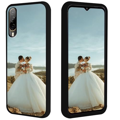 FortiCase Coque Personnalisée pour HTC Desire 22 Pro,Noir Silicone Housse,Personnalisable Etui avec Votre Propre Photo Image Texte,pour HTC Desire 22 Pro...