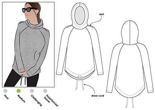 Style Arc Sewing Pattern - Josie Hoodie (Sizes 04-16)