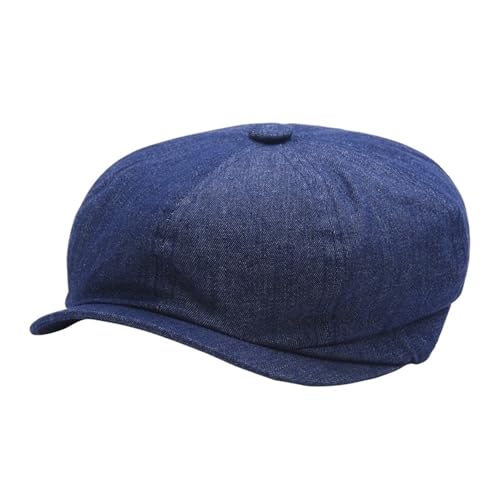 Béret rétro en denim grande taille pour homme et femme | Bonnet ballon mode voyage