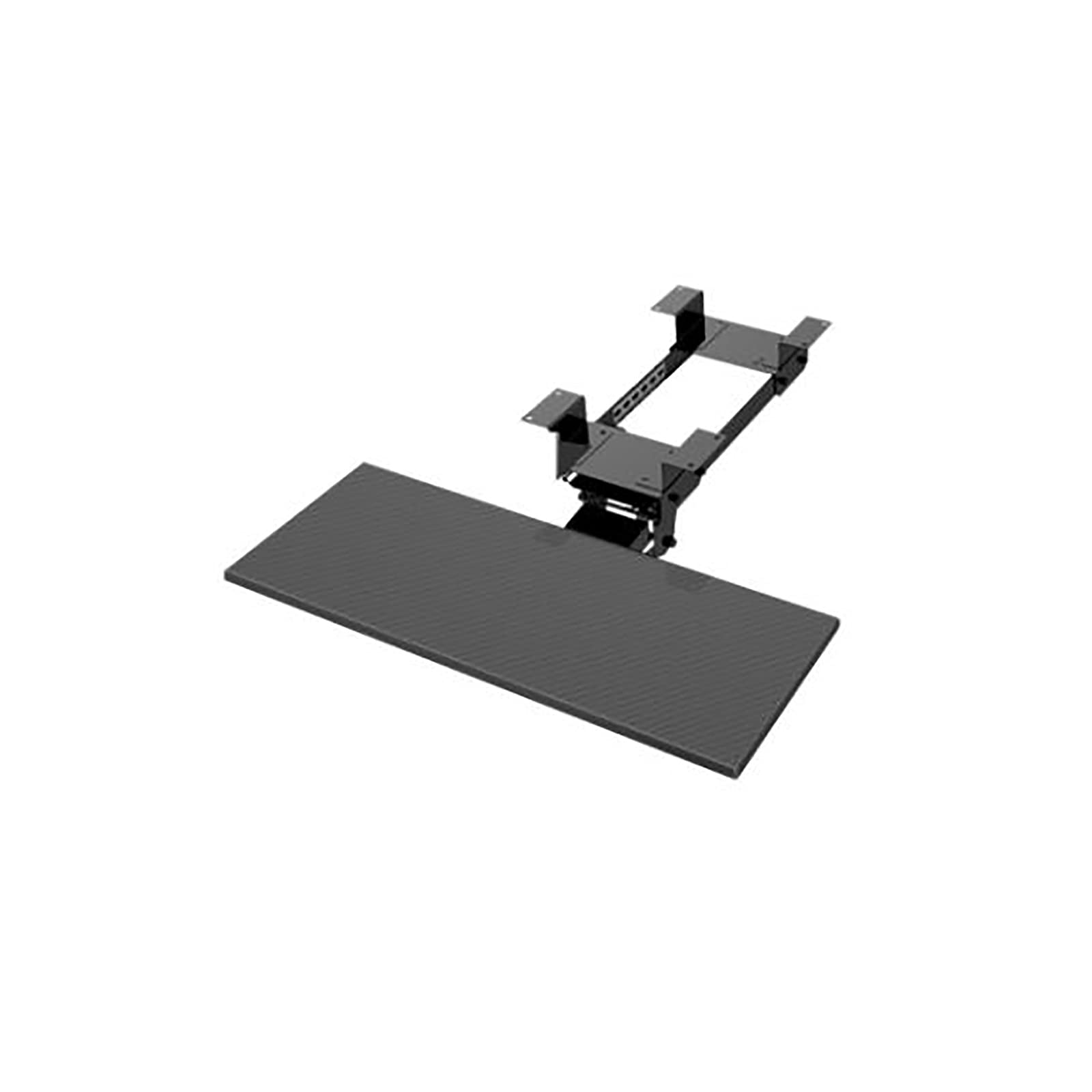 Regulowana półka na klawiaturę, biurko z możliwością wsuwania, kąt nachylenia, wysokość, platforma szuflady, pasuje i,Carbon Fiber Veneer 64cm