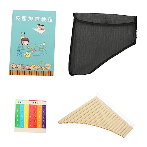 BESTonZON 1Set Professional Pan Flute Instrument C Key Tube Design for Easy Learning Durable School Musical Instrument for Beginners Performers Present for Music Enthusiasts