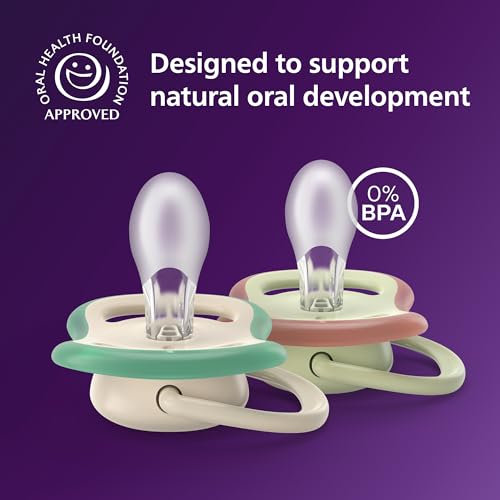 Image of Philips Avent Ultra Air Baby Pacifier for 6-18 Months, BPA-Free, 4 Count (Pack of 12)