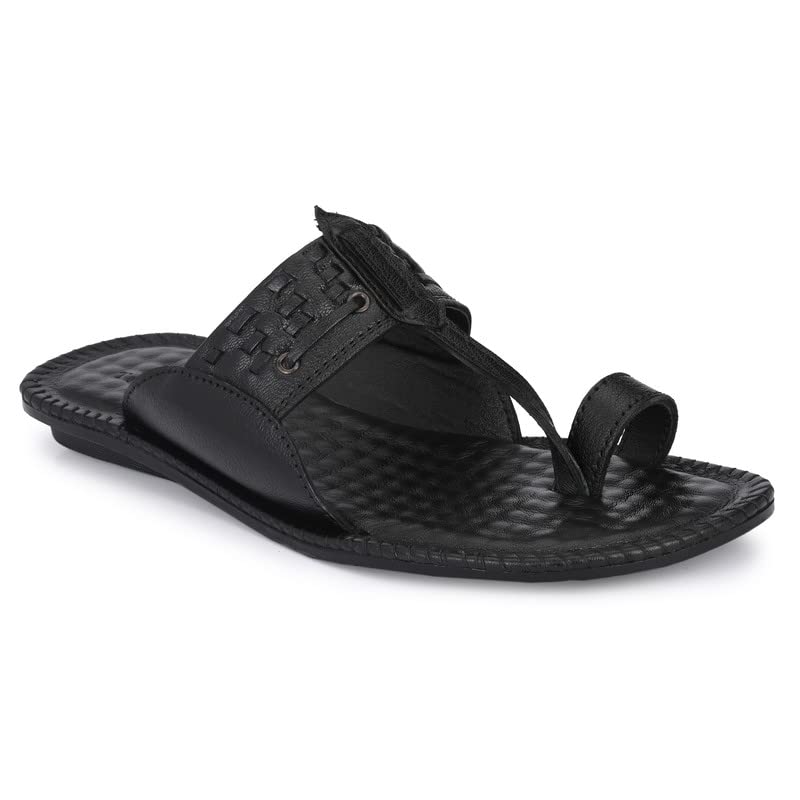 TrueYarnGenuine Leather Kolhapuri Chappals For Men| Leather Slippers For Men | Thong Sandals For Men | Stylish & Comfortable