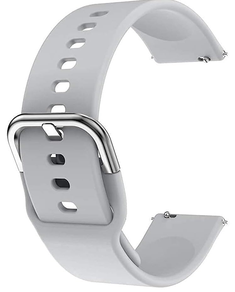 EDNITA 20mm SmartWatch Strap Stainless Steel Silver Buckle for Boat Xtend/Boat Xtend Pro/Noise Colorfit Pulse 2 Max/Grand/Ultra/Go Buzz/Fireboltt Phoenix & All 20mm Watches-Black,Navy,Grey-Pack of 3 EDNITA 20mm SmartWatch Strap Stainless Steel Silver Buckle for Boat Xtend/Boat Xtend Pro/Noise Colorfit Pulse 2 Max/Grand/Ultra/Go Buzz/Fireboltt Phoenix & All 20mm Watches-Black,Navy,Grey-Pack of 3