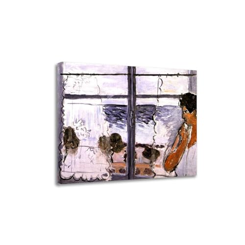 Reproductions d'art Femme à la fenêtre tableau célèbres encadré premium