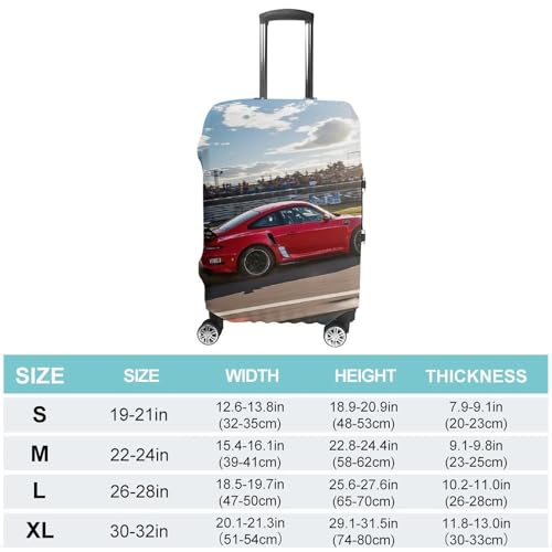 Rapid Sports Car Luggage Cover, Elastic Luggage Protector Fits 19-32in Suitcases, Washable & Anti-Scratch Suitcase Cover for Men Women L2