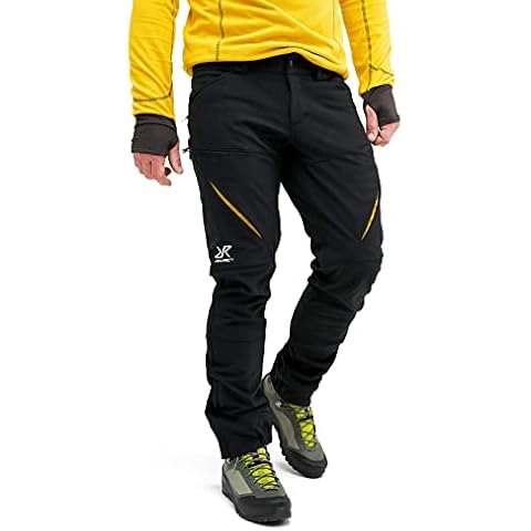 RevolutionRace Men's Hiball Trousers, Black/Yellow, XL Cover