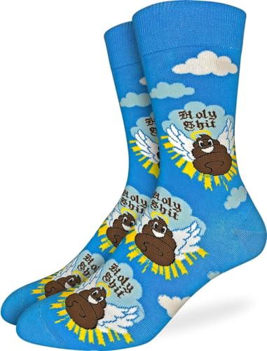 Good Luck Sock Men's Holy S#!t Socks, Adult, Shoe Size 7-12