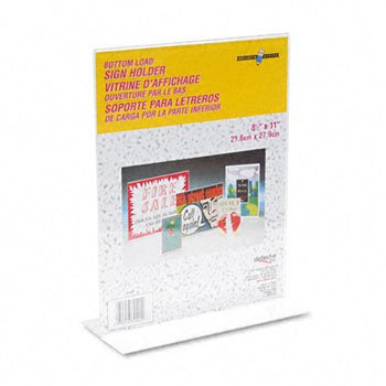 deflect-o Classic Image Stand-Up Double-Sided Sign Holder HOLDER,DESK SIGN,8.5X11CR MW310LE (Pack of8)