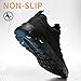 Oltyutc Men's Tennis Shoes Lightweight Breathable Running Shoes Unisex Fashion Sneakers Walking Gym Workout Athletic Shoes for Women Black 10 Women//8.5 Men