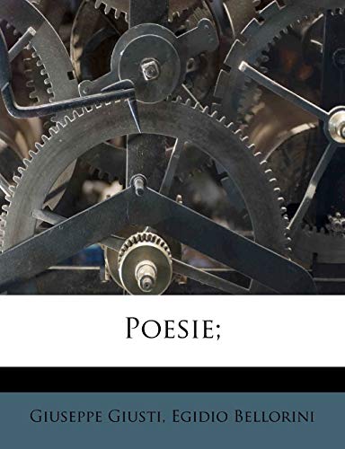 Poesie; (Italian Edition)