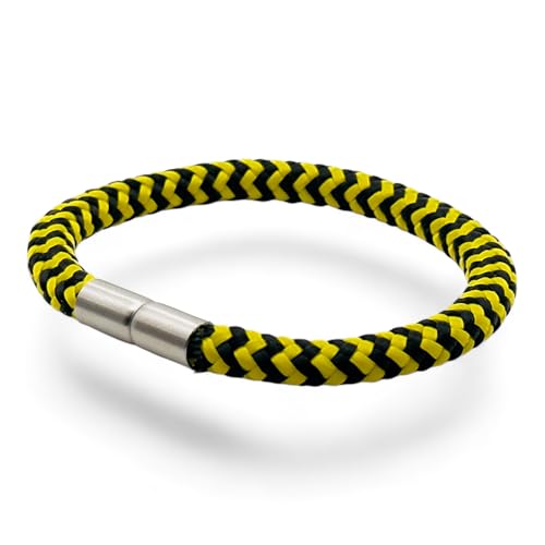 ZISANO Fanband, pulsera, cuerda náutica, 6 tamaños, fan del fútbol, apoya a tu equipo, artículo para fans, XS, Poliéster, No es una piedra preciosa