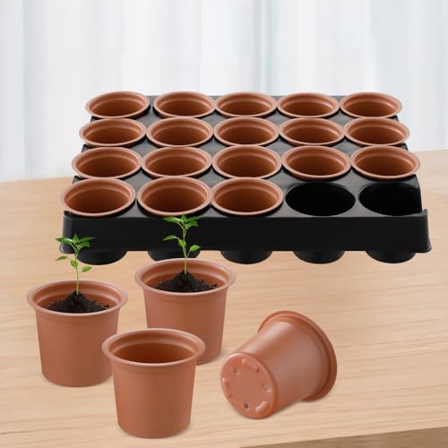 XIAOMIANYANG 2 Stück Saatschalen Pflanze Keimschale Garten Shuttle Tray Nursery Seeding Pot Seed Starter Kit Set für Pflanzentransport Sämling Schneiden Samen Anzucht