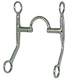 Robart Pinchless Correction Wide Port Mouth Western Horse Bit, 5-Inch