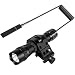 NULIPAM Tactical Flashlight Zoomable IP65 Waterproof Super Bright 1200Lumens Rail Light for AR Include Offset Mount, Pressure Switch, 18650 Rechargeable Battery