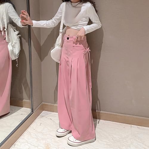 Girls' Vintage Multi-Pocket Cargo Pants Solid Color Streetwear Parachute Pants Vintage Grung𝚎 Aesthetic Clothes3