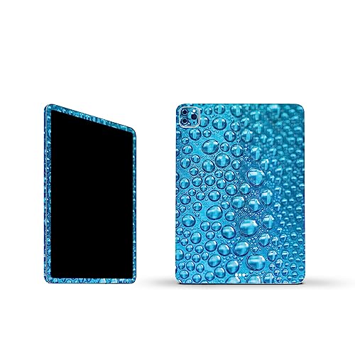 Image of MightySkins Carbon Fiber Skin Compatible with Apple iPad Pro 11 inch M2 4th Gen (2022) Full Wrap Kit - Wavy Drops | Protective, Durable Textured Carbon Fiber Finish | Easy to Apply | Made in The USA