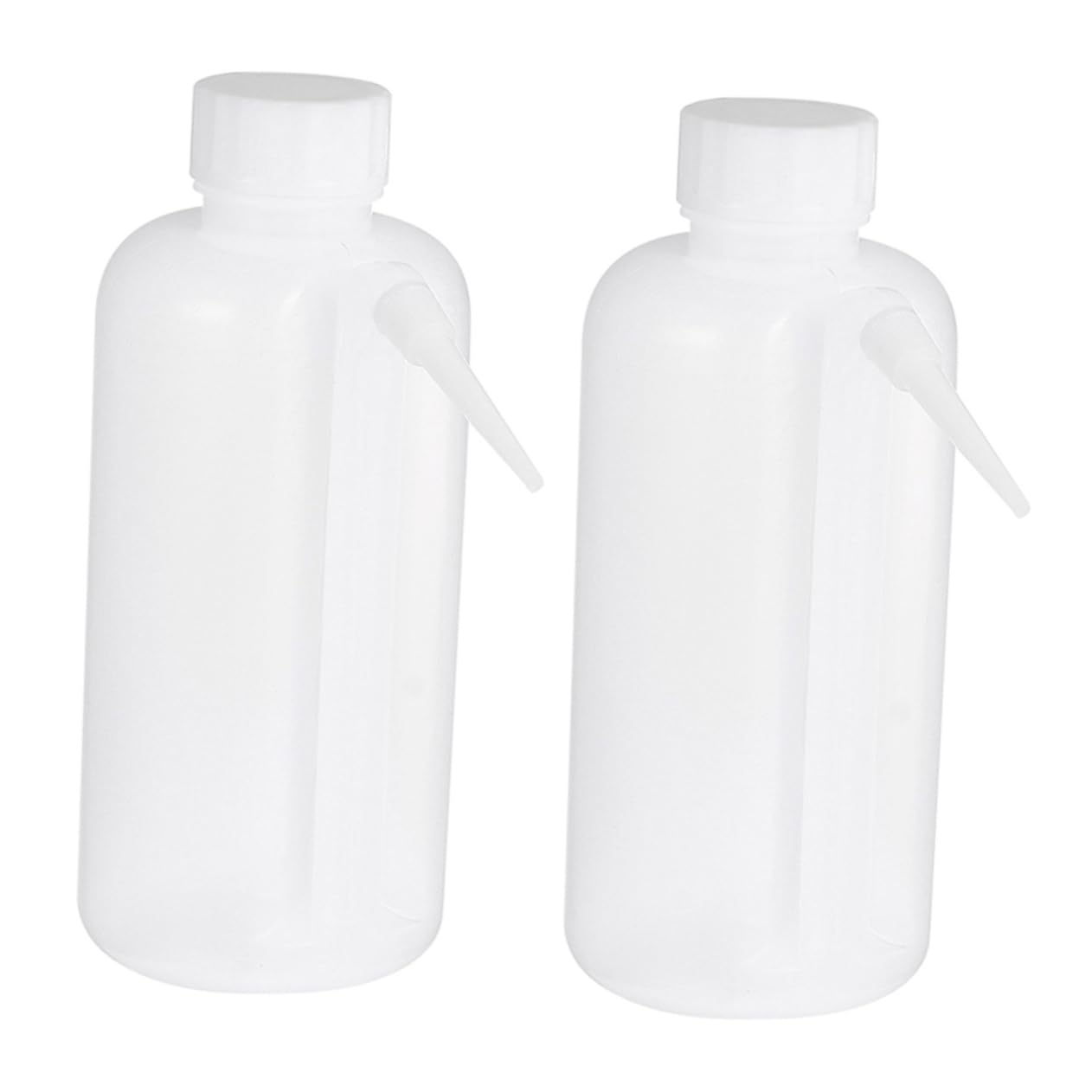 NAMOARLY 2pcs Side Pipe Wash Bottle Leak Jar Tattoo Wash Bottle Laboratory Wash Bottle Wide Mouth Bottles Water Spray Bottle for Plants Mouth Wash Pump with Dropper Liquids White Plastic