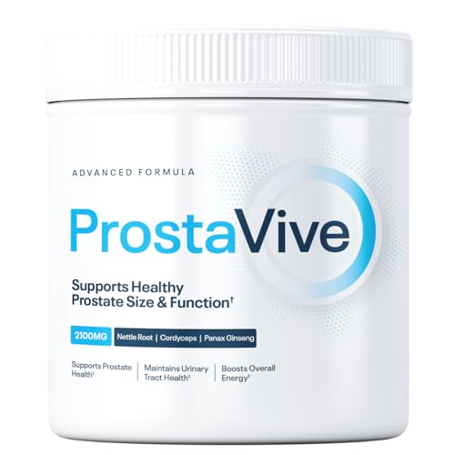 ProstaVive Advanced Prostate Support Formula - Complete Urinary & Bladder Health Supplement - Helps Promote Strong Flow & Emptying - Natural Powder - Gluten Free Non-GMO