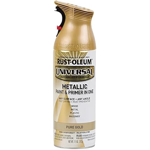 Rust-Oleum Universal All Surface Metallic Spray Paint, Pure Gold Cover