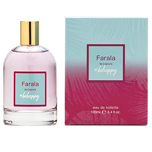 FARALA - BeHappy 100 ml, Perfume de Mujer, Colonia Perfumada, Eau de Toilette Femenina, Fresca y de...