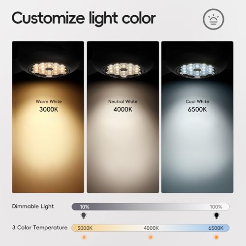 Image of TALOYA 52 inch Modern Ceiling Fan with Lights,Remote Control,3 Metal Blades,Black Finish,6-Speed,Dimmable, Noiseless Reversible DC Motor,Indoor /Outdoor Ceiling Fan for Living Room Bedroom patio