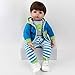 ZIYIUI Realista 22 Pulgadas 55 cm Reborn Muñeca Niño Ojos Abiertos Lifelike Reborn Doll Vinilo de Silicona Suave Recién Nacido para Reborn Niña Mayores de 3 años Magnético Juguete