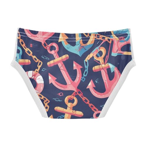KLL Ocean Themed Simple Anchors Toddler Boy Comfort Underwear Breathable Undies2
