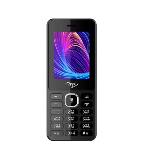 Image of itel it5262-2.4 inch Big Display with Premium Glass Like Back Design, 2000 mAh Battery, Auto Call Recording and Type C Charger Black