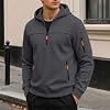 Sudadera con capucha para hombre, manga larga, múltiples bolsillos 6